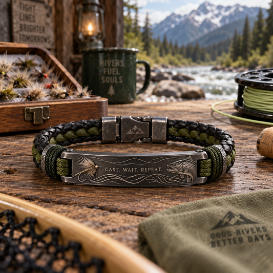 Riverbound Fly Fishing Vintage Bracelet