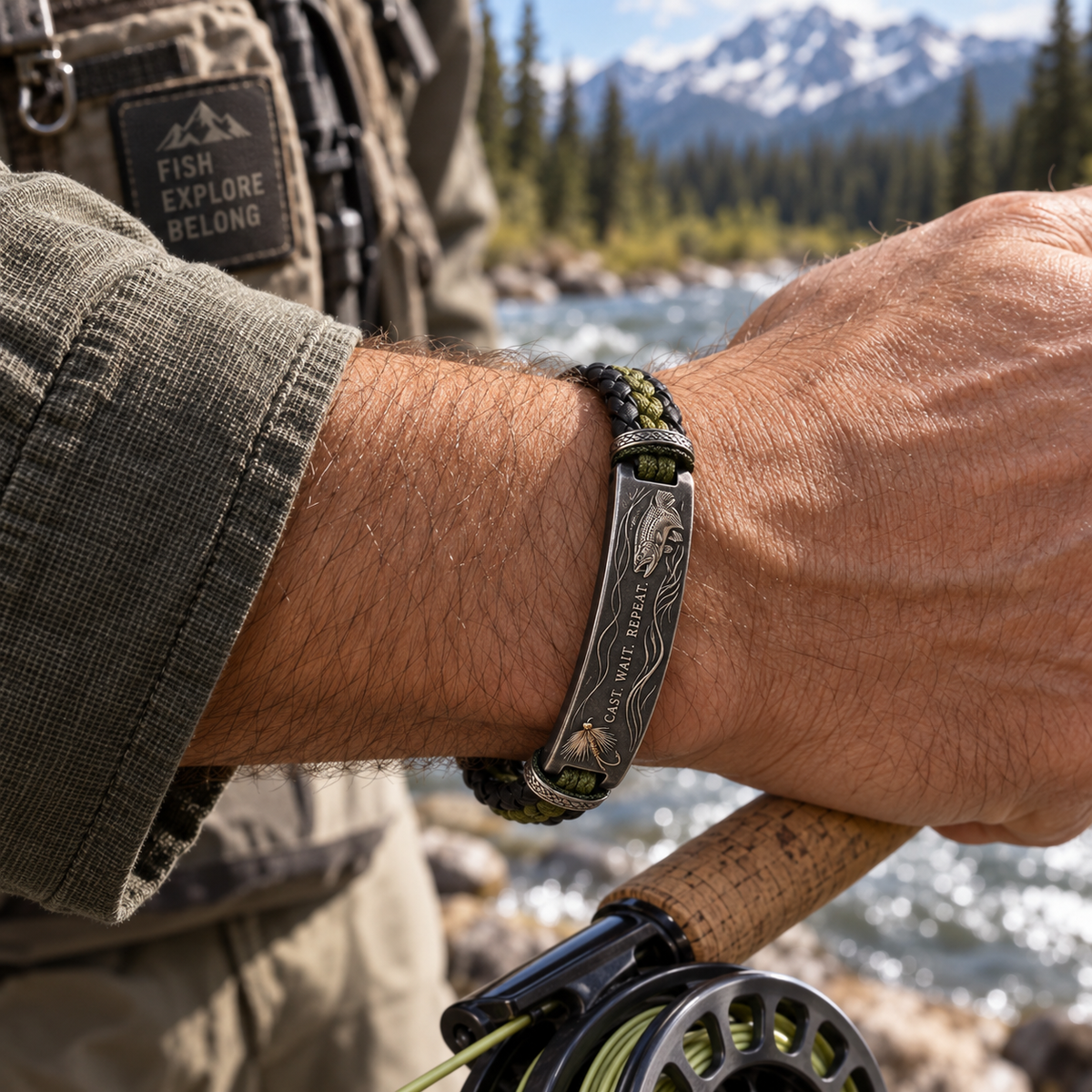 Riverbound Fly Fishing Vintage Bracelet