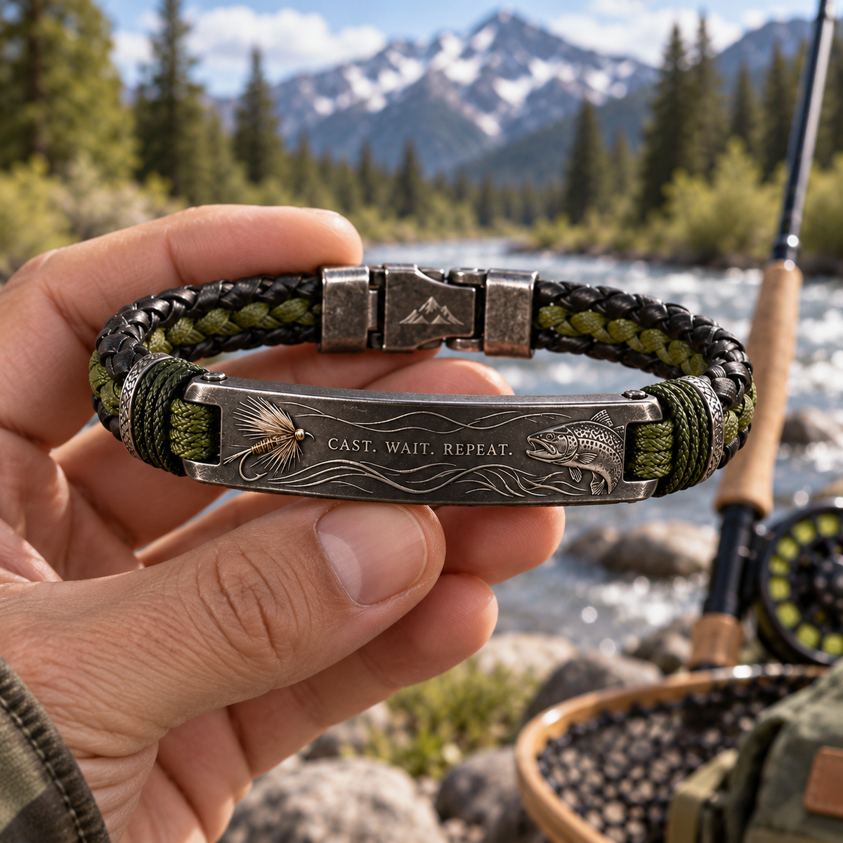 Riverbound Fly Fishing Vintage Bracelet